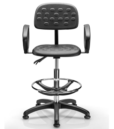  - 1910AC - Swivel high chair with elbow pads. - image 1