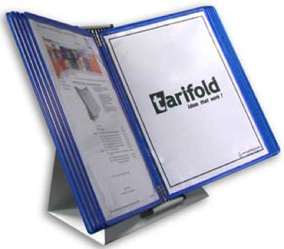 TARIFOLD - D211A5 - Pupitre Porta Documentos Metálico-(Color Azul) A5 Tarifold - imagen 1