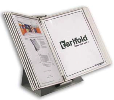 TARIFOLD - D221 - Pupitre Porta Documentos Metálico-(Color Blanco) Tarifold  - imagen 1
