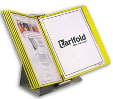 TARIFOLD - D241A5 - Tarifold Desktop Organizer - Yellow Pockets A5 - image 1