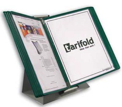 TARIFOLD - D251A4 - Tarifold Desktop Organizer - Green Pockets A4 - image 1