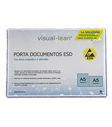 VISUAL LEAN - VL-ESD-CC-A5-LAN - Porta documento ESD A5 (Horizontal) - imagen 1