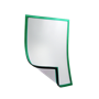VL-SMF-GR - Single magnetic frame (Letter size, Green)