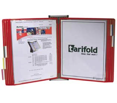 TARIFOLD - W231A5 - Tarifold Wall Unit Organizer - Red Pockets - image 1