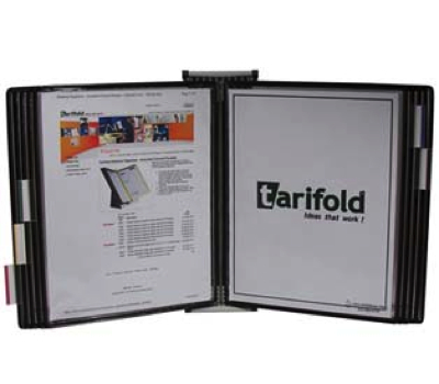 TARIFOLD - W271A3 - Tarifold Wall Unit Organizer -Black Pockets A3 - image 1