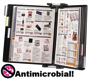 TARIFOLD - WA271 - Tarifold Antimicrobial Wall Unit Organizer - Black Pockets - image 1