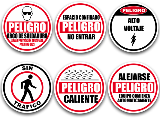  - DS-SIGN-RDP12 - Señal peligro 12´´ - imagen 2
