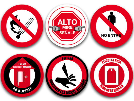 - DS-SIGN-RDP12 - Señal peligro 12´´ - imagen 3