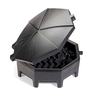 NEW PIG - DRM672 - Embudo universal Poly Drum con tapa con bisagras New Pig - imagen 1
