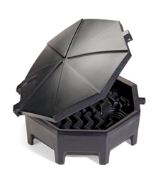 NEW PIG - DRM672 - Embudo universal Poly Drum con tapa con bisagras New Pig - imagen 1