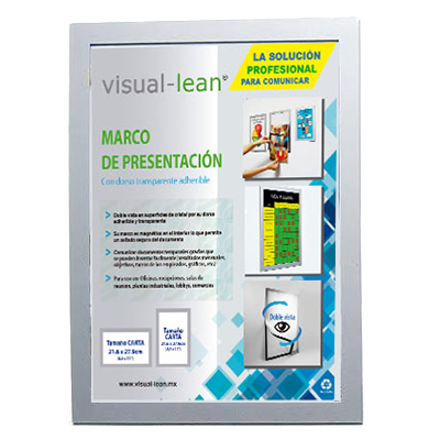 VISUAL LEAN - VL-DSMF-SL - Marco magnético doble cara (tamaño carta) - imagen 1