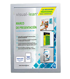 VISUAL LEAN - VL-DSMF-SL - Marco magnético doble cara (tamaño carta) - imagen 1