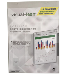 VISUAL LEAN - VL-APH-2MM - Porta Documento Acrilico 2mm Carta (Vertical) - imagen 1