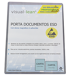 VISUAL LEAN - VL-ESD-CC - ESD Card Case Letter Size (Portrait) - image 1