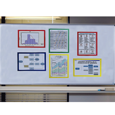 VISUAL LEAN - VL-SMF-TA-BL - Marco de presentación magnético (Tabloide ,Azul) - imagen 3