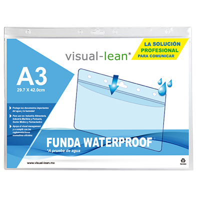 VISUAL LEAN - VL-WP-A3LAN - Funda a prueba de agua A3 (Horizontal) - imagen 1