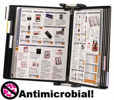 TARIFOLD - WA271 - Tarifold Antimicrobial Wall Unit Organizer - Black Pockets - image 1